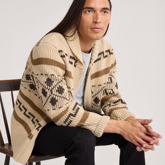 NWT Pendleton Mens The Original Westerley Lambswool Cardigan Sweater Wool Large - Picture 7 of 12